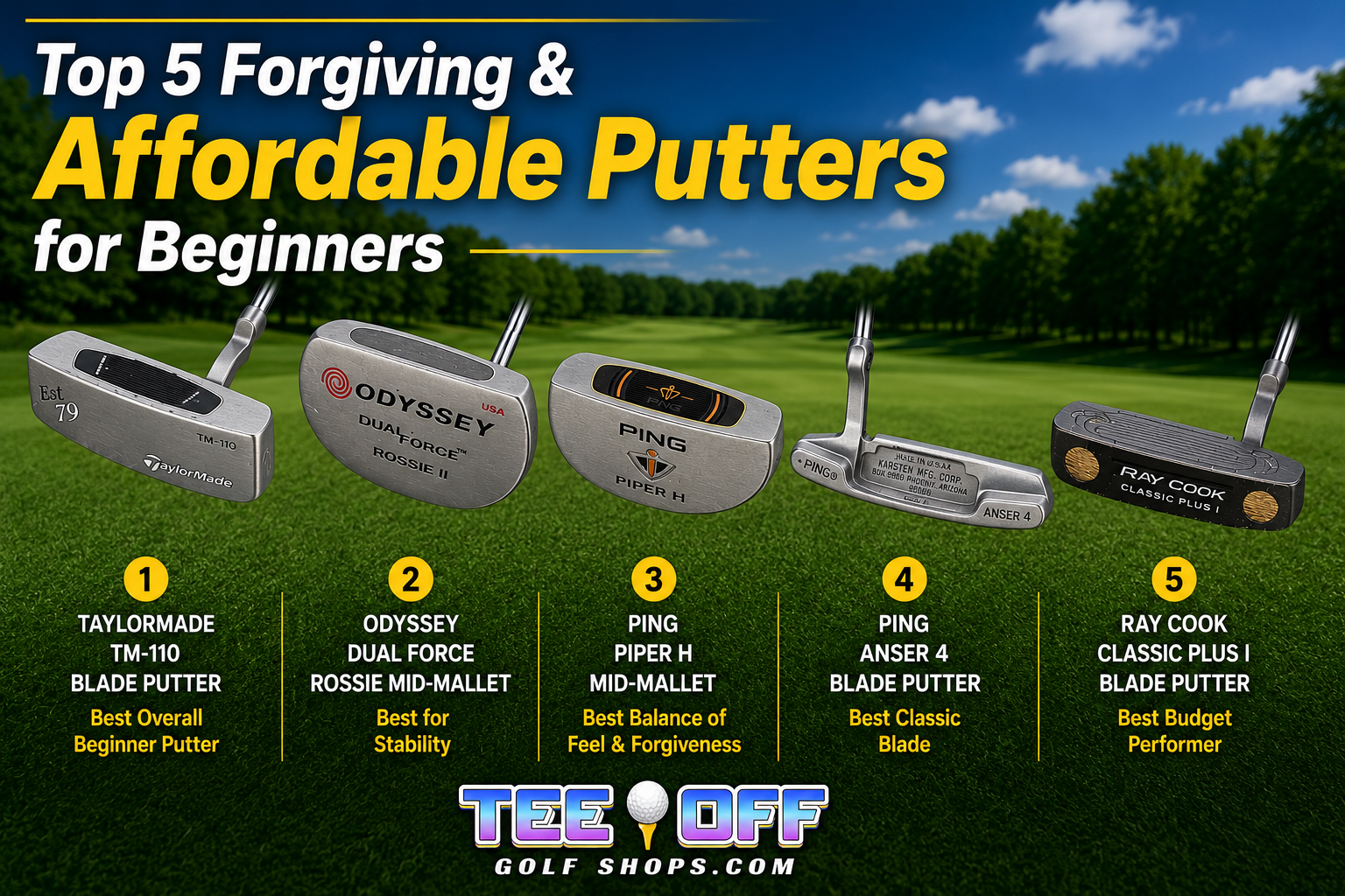 Top 5 Forgiving Putters for Beginners (2026 Guide)