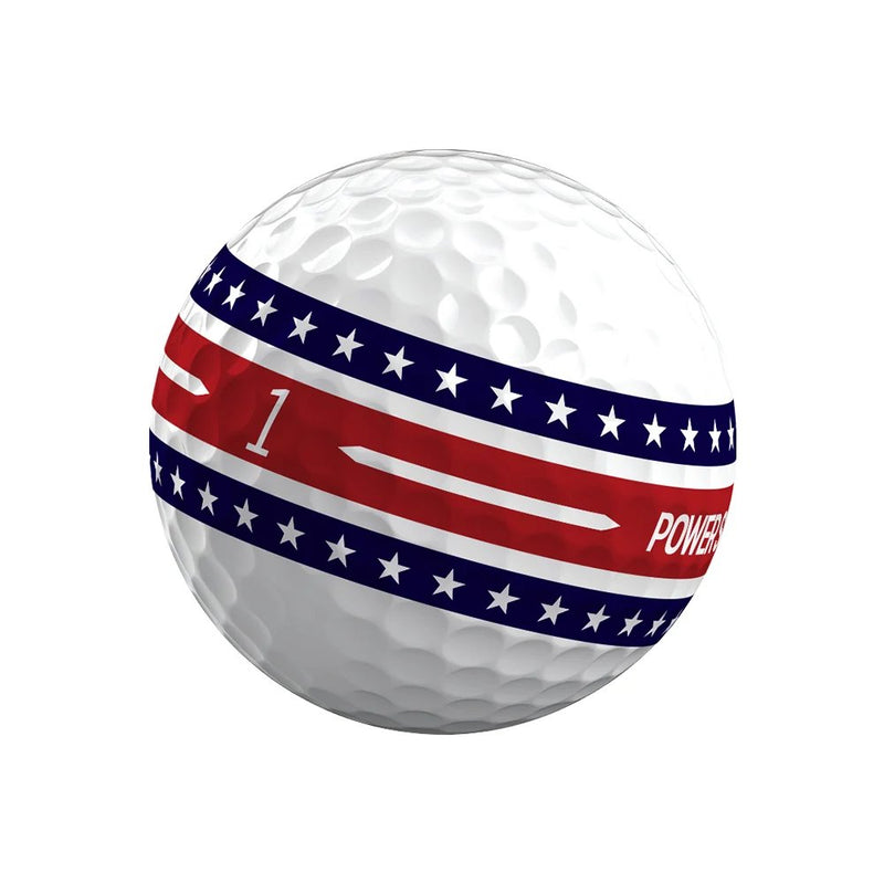 Volvik Power Soft (USA Patriot Edition) Dozen White/Red/Blue Golf Balls
