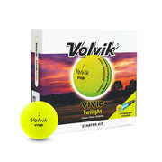 Volvik Vivid Twilight Dozen Yellow Golf Balls