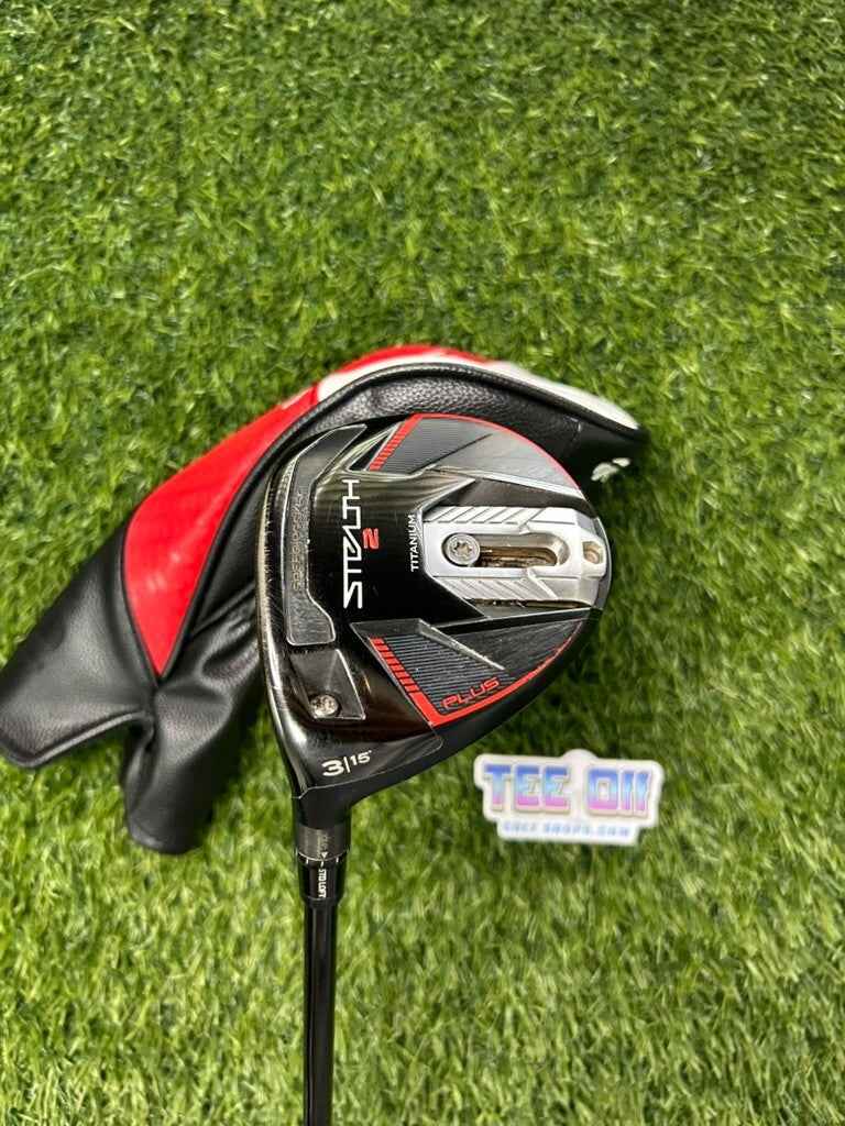 TaylorMade Stealth 2 Plus 3W 15 Loft HZRDUS 5.5 Regular Flex GP Grip LH