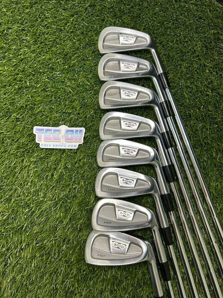 Mizuno T-Zoid Pro Irons Set 3-PW Steel S300 Stiff Flex GP Grips RH