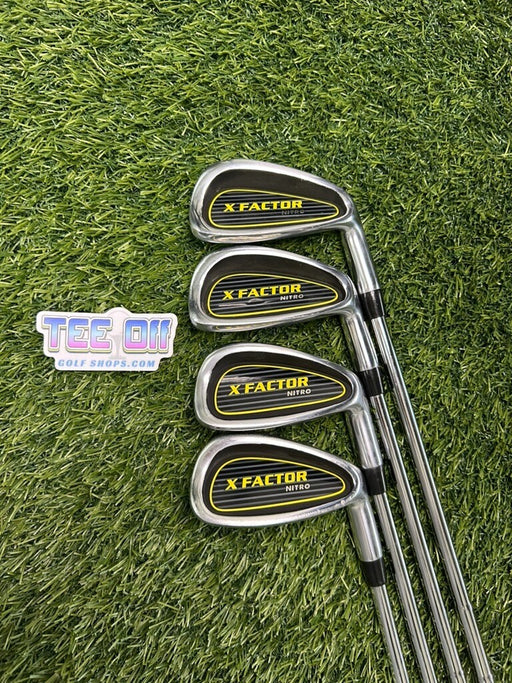 Nitro Golf X Factor Irons Set 6-PW Steel Regular Flex Original Grips RH – Pre-Owned Golf Club – TEE OFF Golf Shops