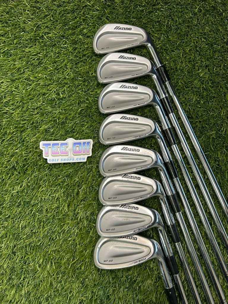 Mizuno MP-60 Irons Set 3-PW S300 Stiff Flex Winn Grips RH