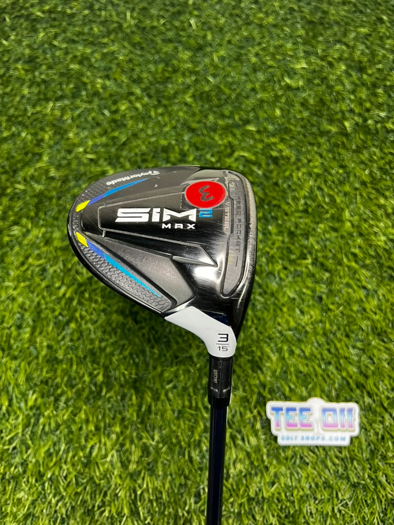 TaylorMade SIM 2 Max 3-Wood 15 Loft Stiff RH — TEE OFF GOLF SHOPS