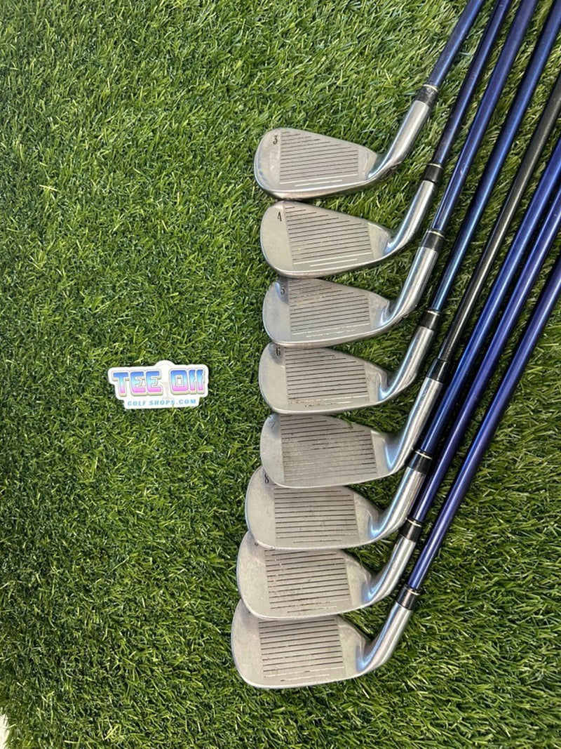 Turbo Power Bomber XL20 Irons Set 3-PW mismatch 7 Graphite Senior Flex RH