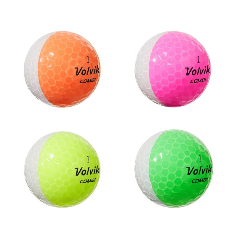 Volvik Crystal Combi Dozen Multi-Color Golf Balls