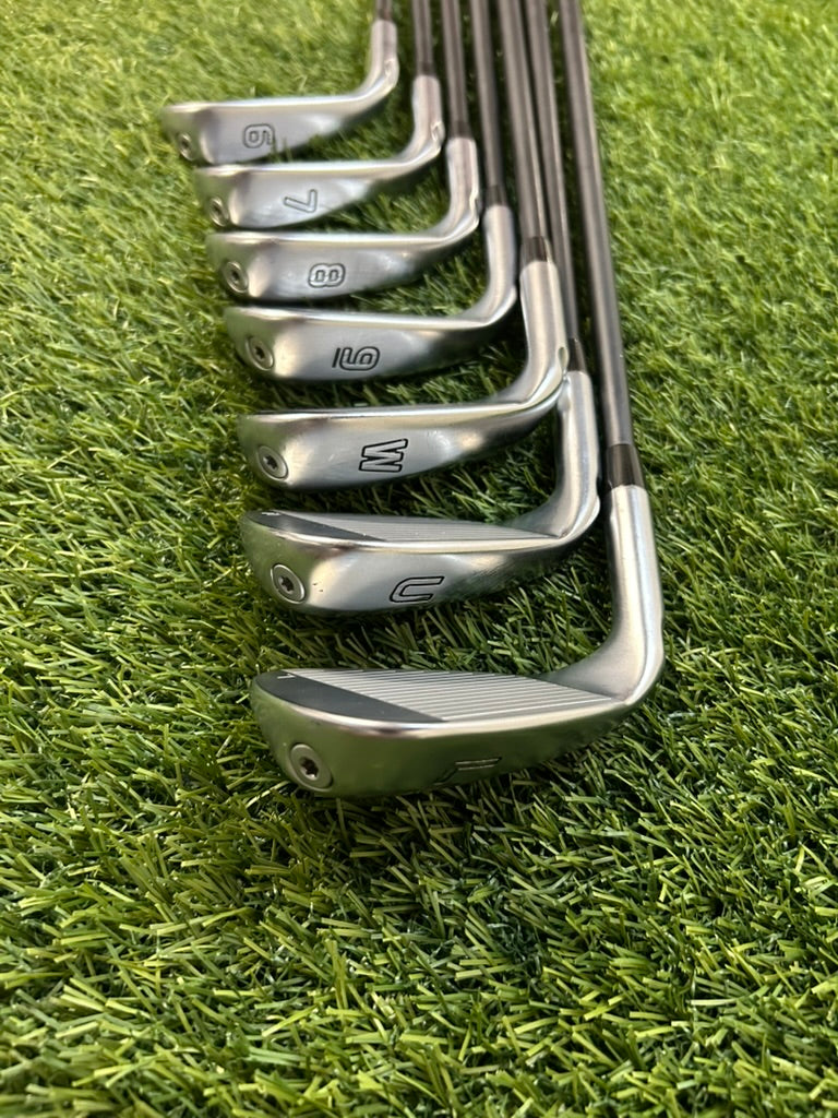 Ping G410 Black Dot 6-PW,UW,LW Iron Set Stiff RH