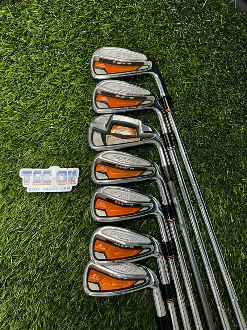 Cobra Amp Forged Irons Set 4-PW Steel Stiff Flex RH