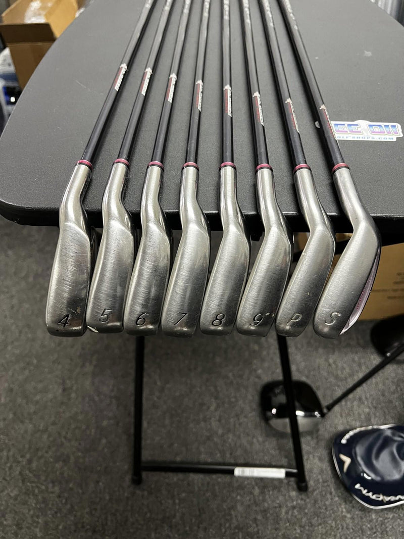 Ladies Yonex Cyberstar Nanospeed Irons Set 4-SW CFS W Flex RH – Pre-Owned Golf Club – TEE OFF Golf Shops