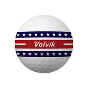 Volvik Power Soft (USA Patriot Edition) Dozen White/Red/Blue Golf Balls