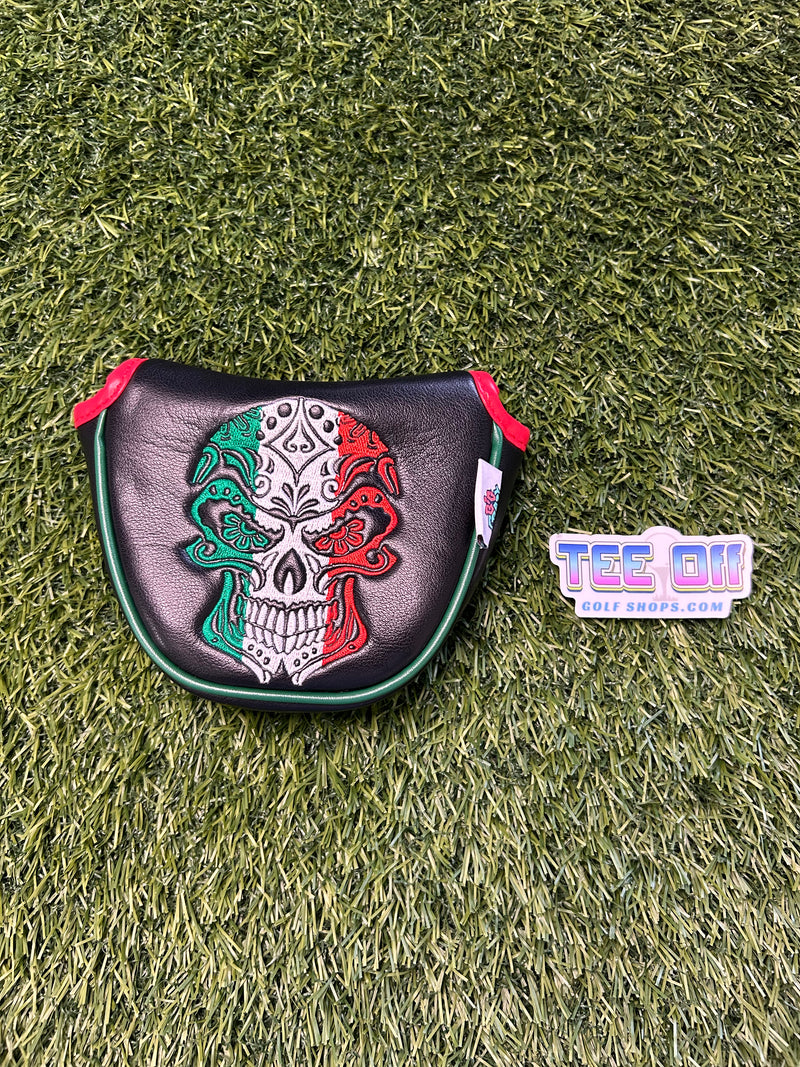Big Crazy Mexico La Raza Leather Mallet Putter Head Cover Craftsman Golf