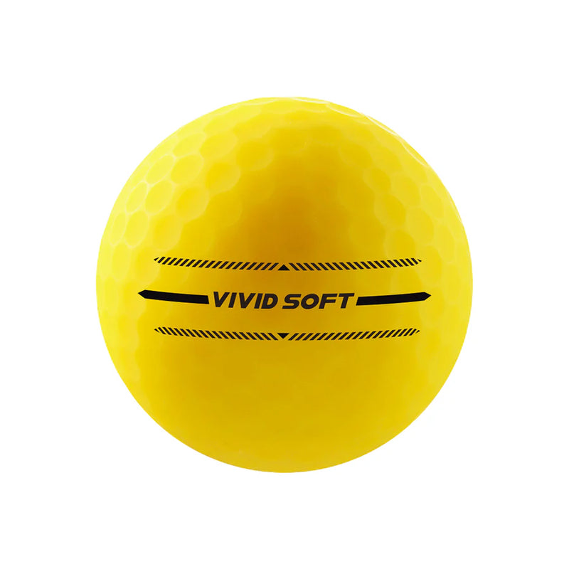 Volvik Vivid Soft Dozen Yellow Golf Balls