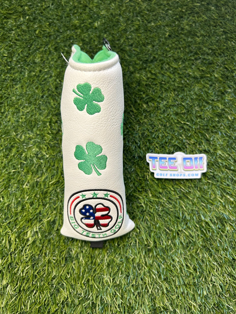 Big Teeth Shamrock White Blade Putter Head Cover