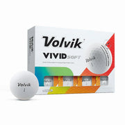 Volvik Vivid Soft Dozen White Golf Balls