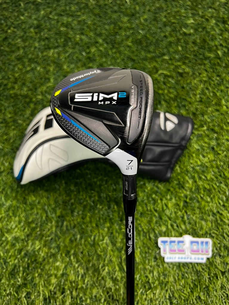 TaylorMade SIM 2 Max Tour Issue VeloCore 7-Wood 21 Loft X-Stiff RH