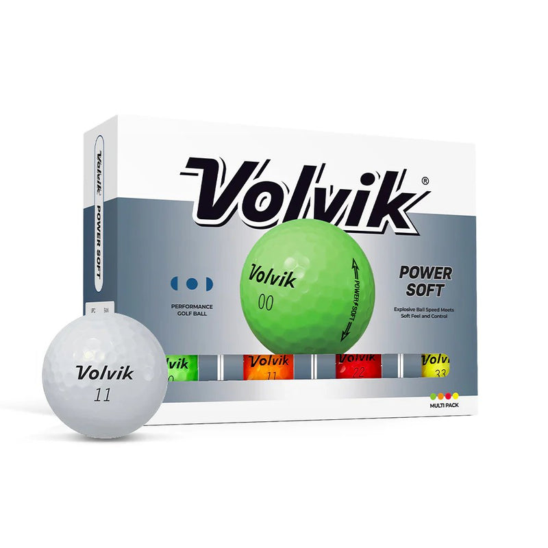 Volvik Power Soft Dozen Mulit-Color Golf Balls