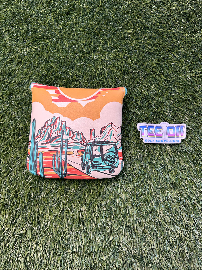 Arizona Sunsets Leather Mallet Putter Head Cover Craftsman Golf
