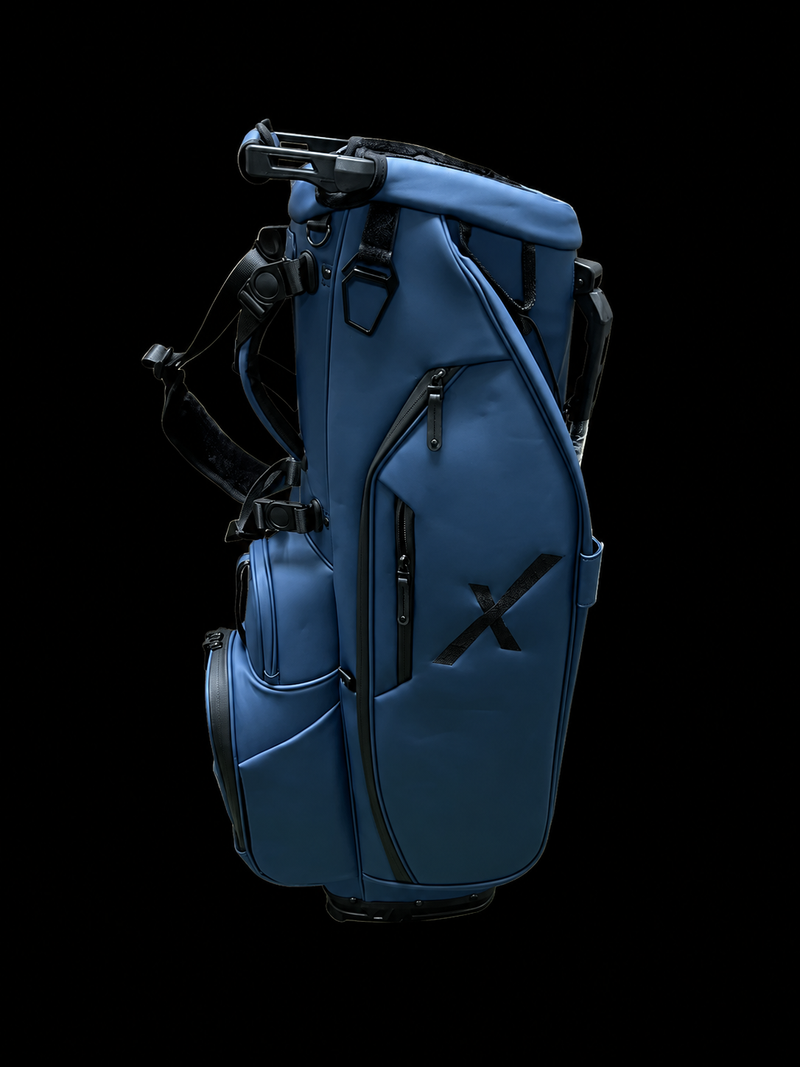 Indigo Axis 2.0 Vegan Leather 6-Way Golf Carry Bag by OEM Golf