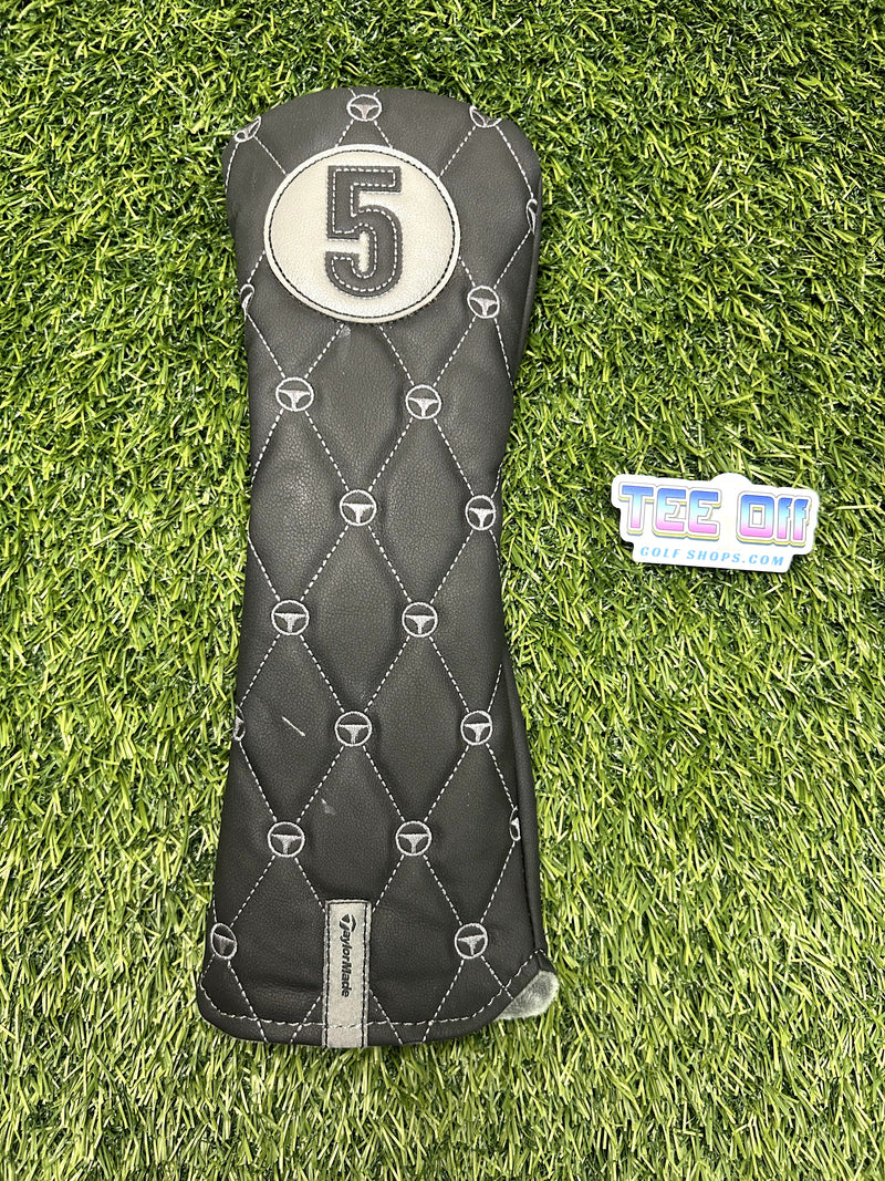 TaylorMade Black Leather 5 Head Cover Pre-Owned