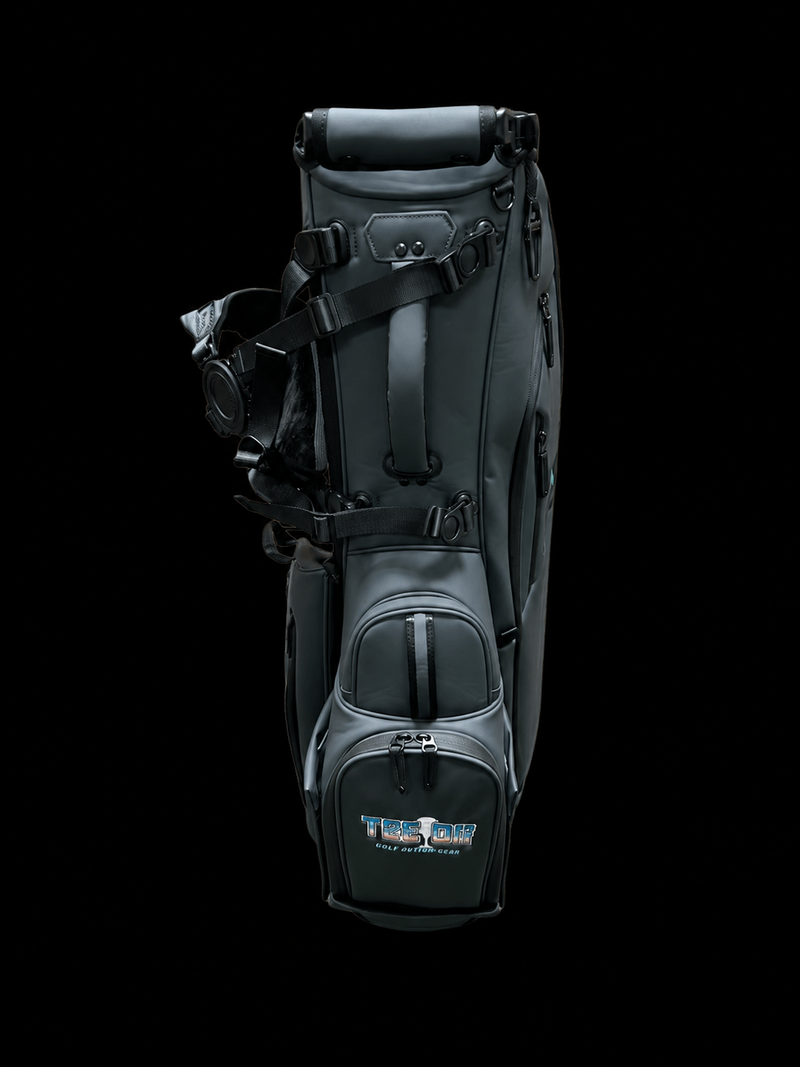 Graphite Axis 2.0 Vegan Leather 6-Way Golf Carry Bag by OEM Golf