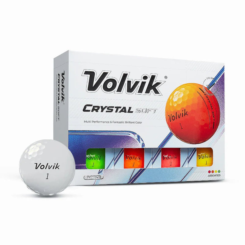 Volvik Crystal Soft Dozen Multi-Color Golf Balls