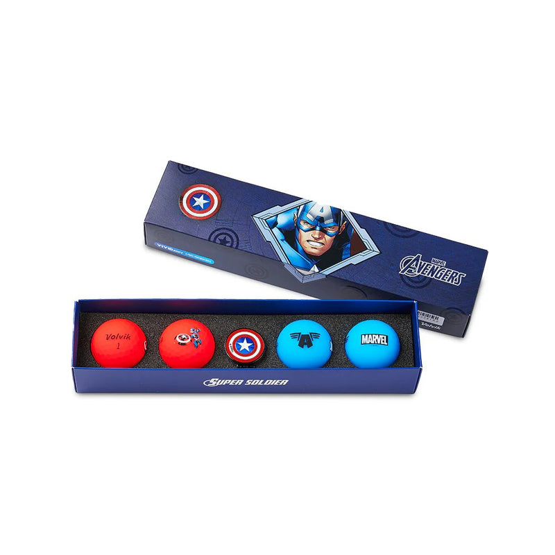 Volvik Marvel Vivid Soft Captain America Gift Set