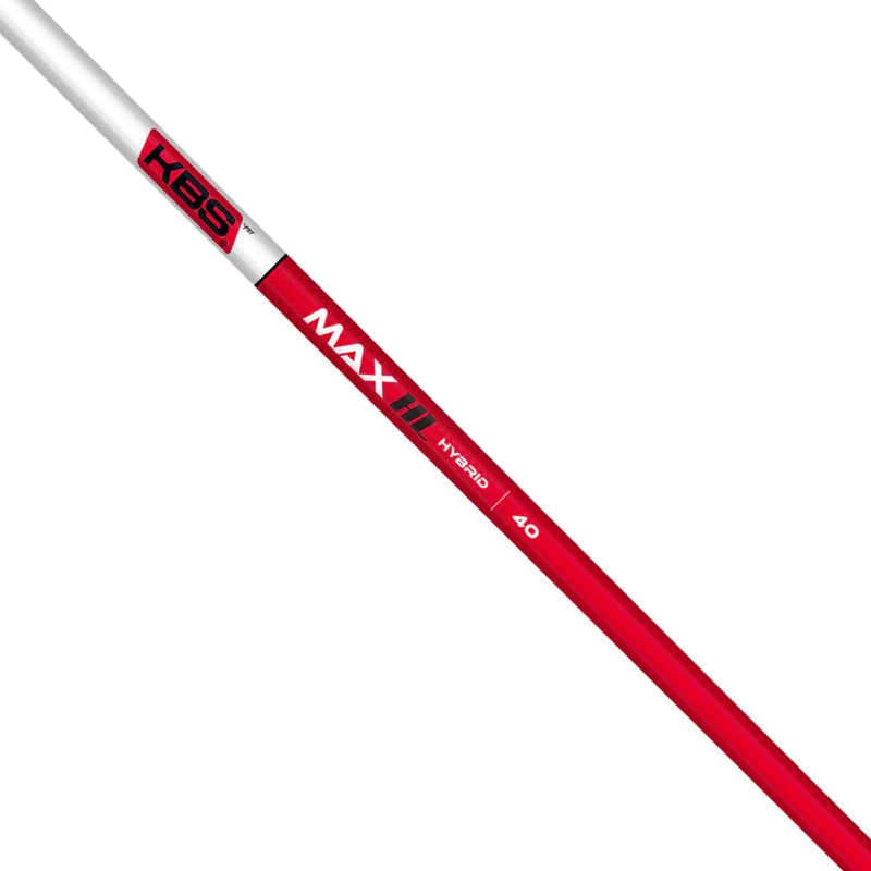 KBS Max HL Hybrid Shaft Red Gloss