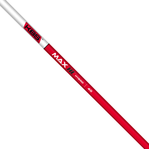 KBS Max HL Hybrid Shaft Red Gloss