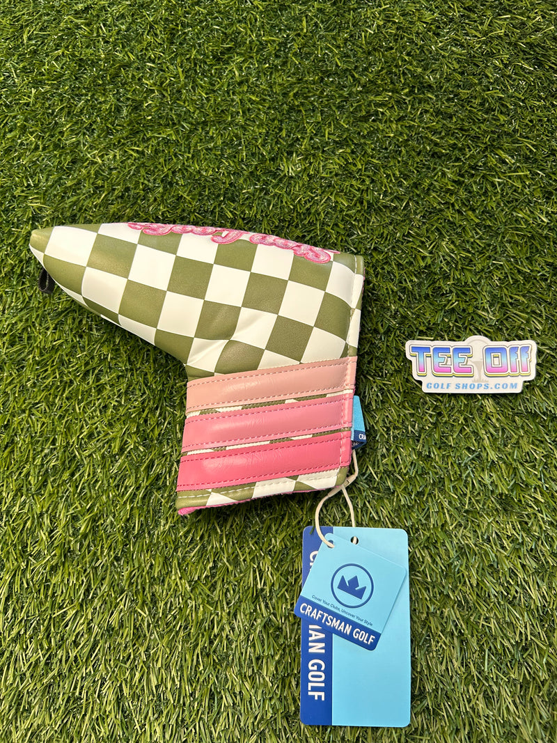 Stop Looking at My Putt Leather Blade Putter Head Cover Craftsman Golf