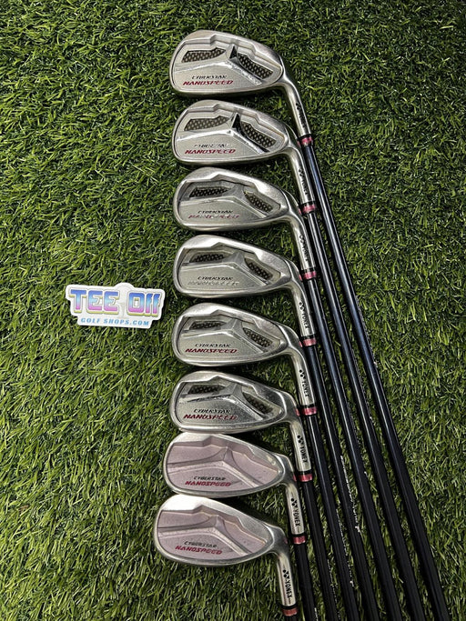 Ladies Yonex Cyberstar Nanospeed Irons Set 4-SW CFS W Flex RH – Pre-Owned Golf Club – TEE OFF Golf Shops