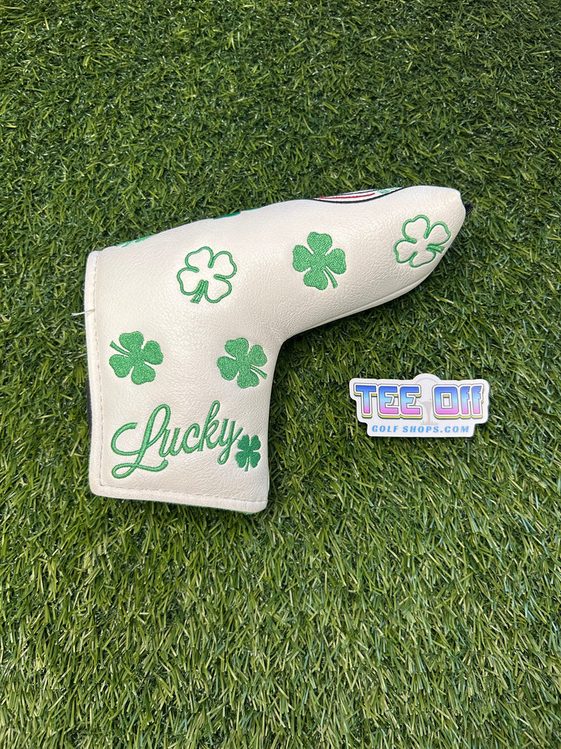 Big Teeth Shamrock White Blade Putter Head Cover
