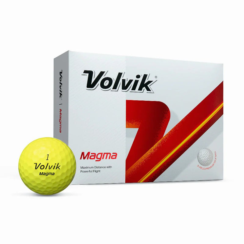 Volvik Magma Dozen Yellow Golf Balls