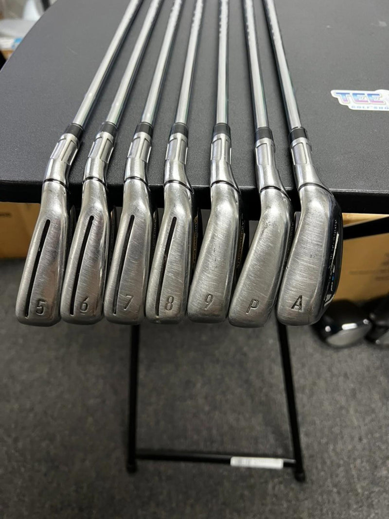 TaylorMade SIM 2 Max Irons Set 5-AW KBS Stiff Flex GP Grips RH