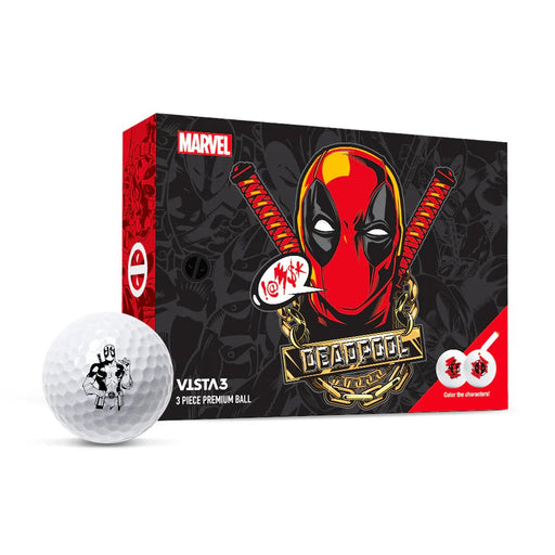 Volvik Marvel Vista3 Deadpool (Colored Marker) Dozen