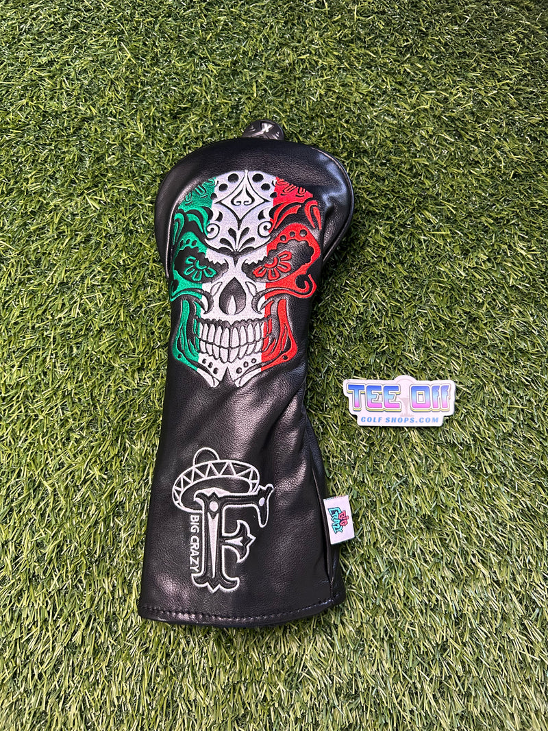 Big Crazy Mexico La Raza Leather Fairway Head Cover Craftsman Golf