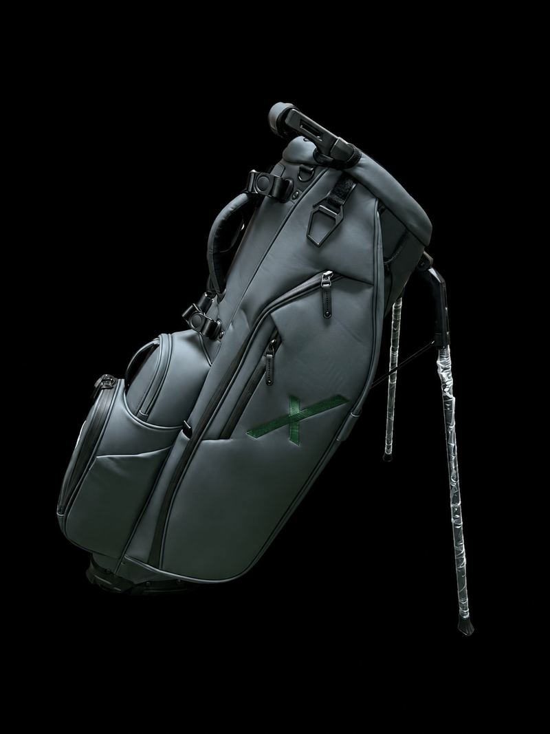 Graphite Axis 2.0 Vegan Leather 6-Way Golf Carry Bag by OEM Golf