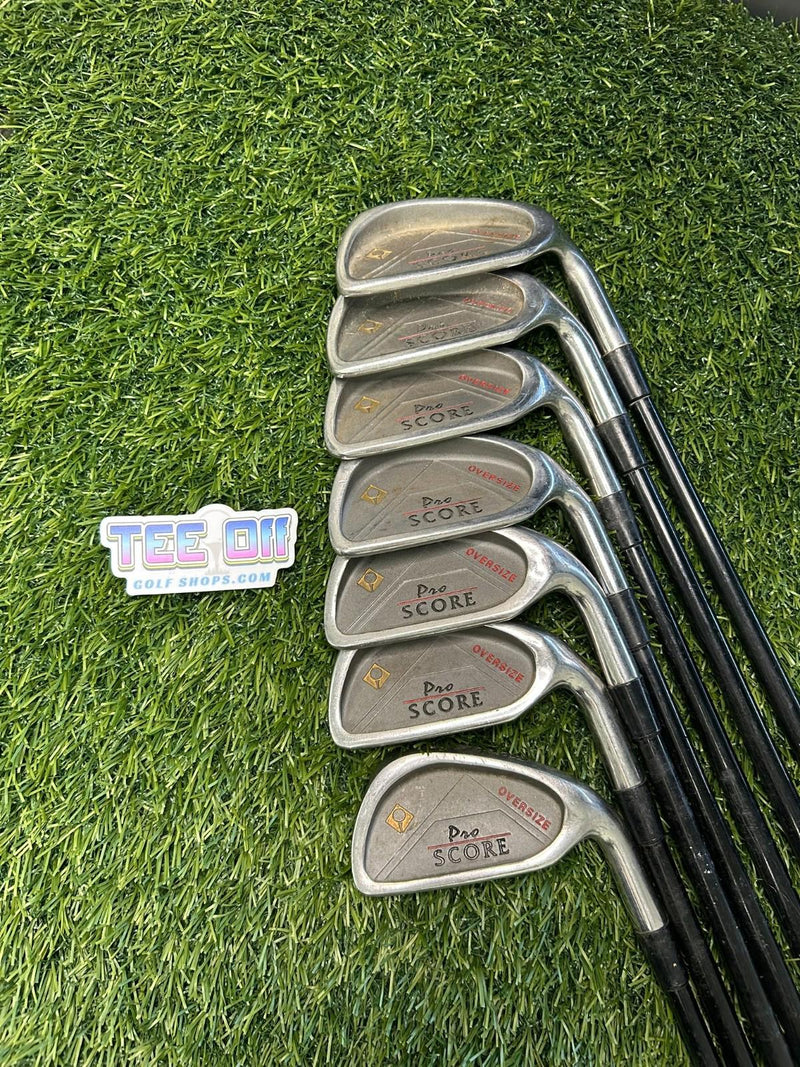 Pro Score Oversize Irons Set 3-PW missing 4 Graphite Regular Flex RH