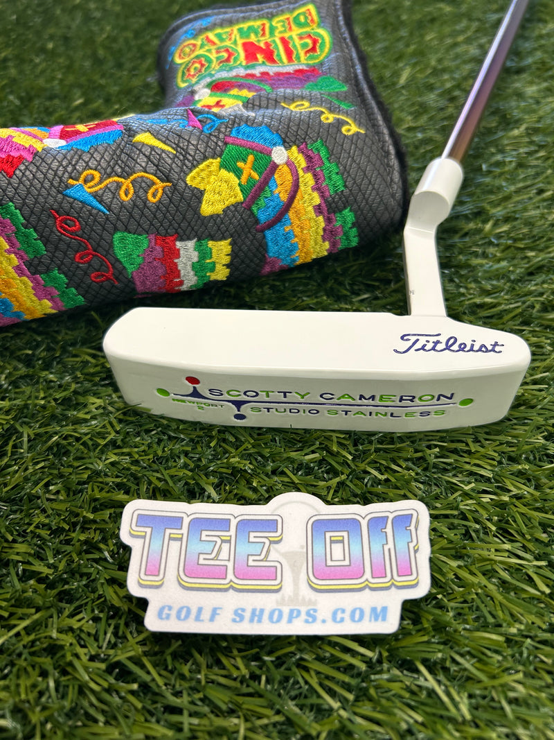 Custom Cinco de Mayo Scotty Cameron Newport 2 Studio Stainless 35” RH