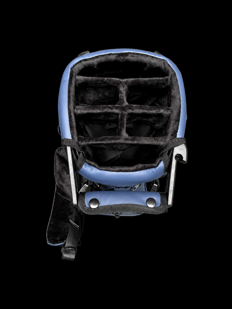 Indigo Axis 2.0 Vegan Leather 6-Way Golf Carry Bag by OEM Golf