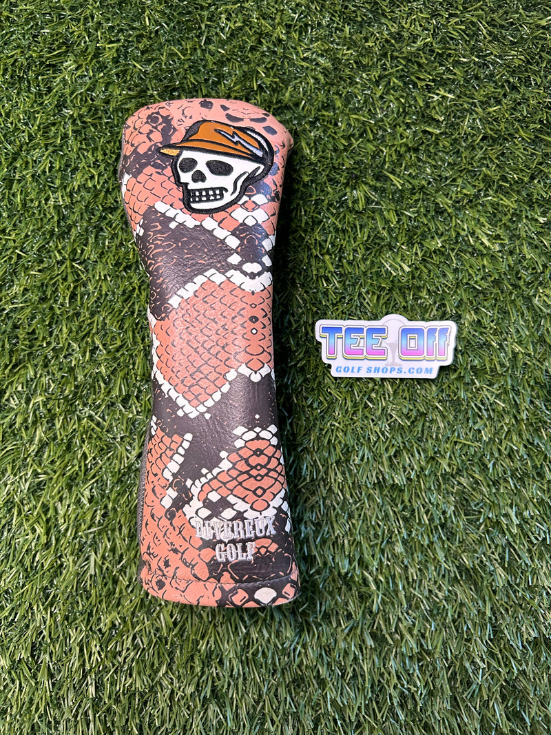 Divereux Golf Snake Skin Skull Fairway Head Cover