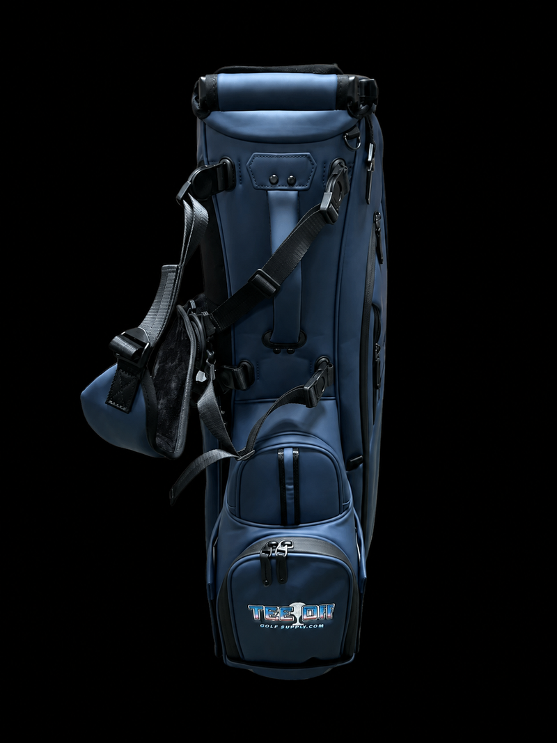 Indigo Axis 2.0 Vegan Leather 6-Way Golf Carry Bag by OEM Golf
