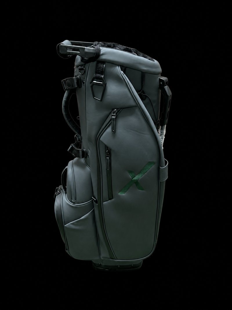 Graphite Axis 2.0 Vegan Leather 6-Way Golf Carry Bag by OEM Golf