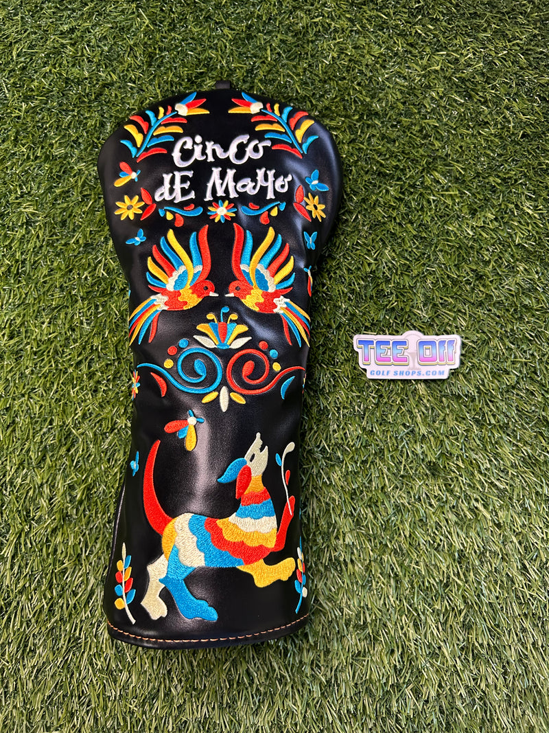 El Segundo Cinco De Mayo Leather Driver Head Cover Craftsman Golf