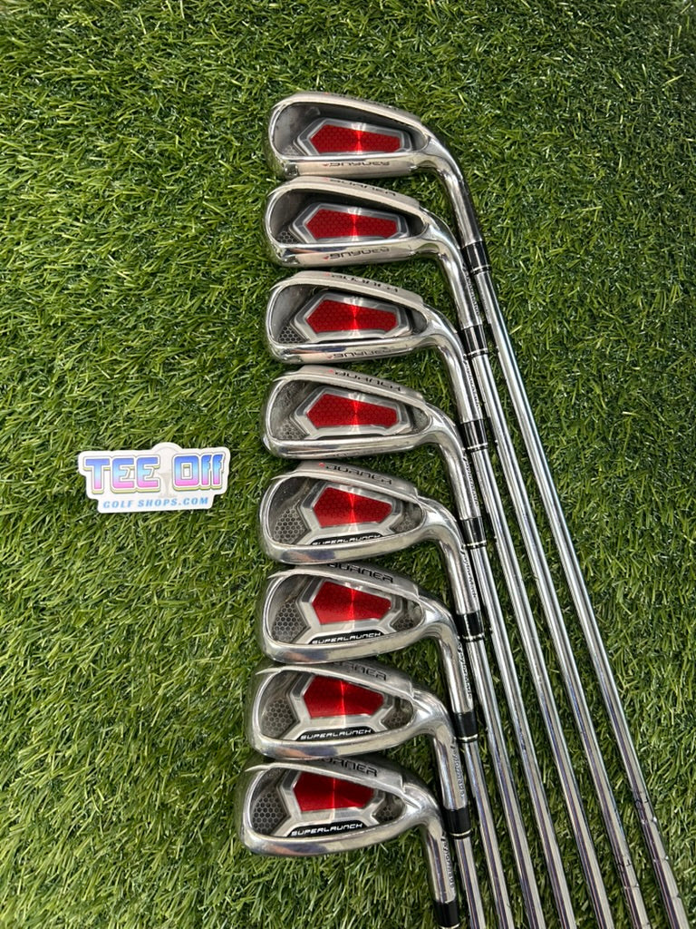 TaylorMade Burner SuperLaunch 4-AW Irons Set Steel Regular Flex RH