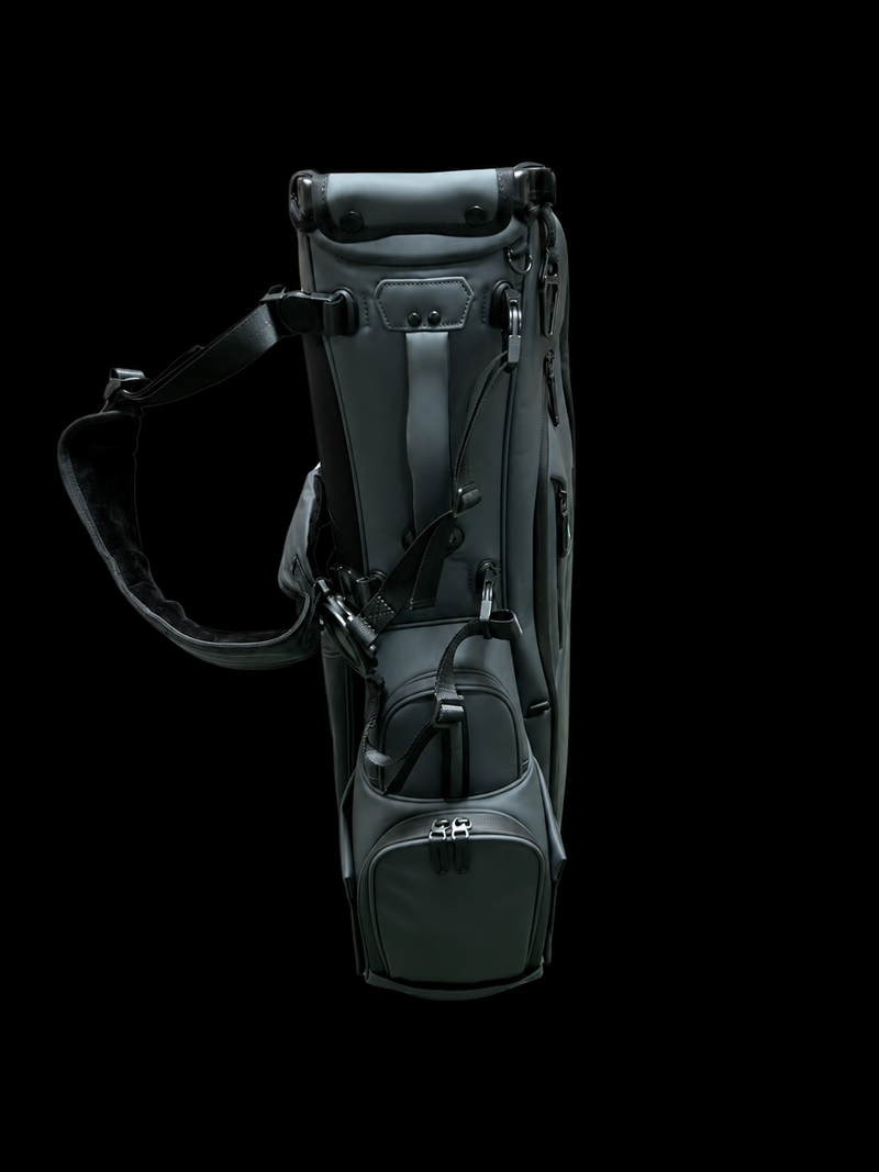 Graphite Axis 2.0 Vegan Leather 6-Way Golf Carry Bag by OEM Golf