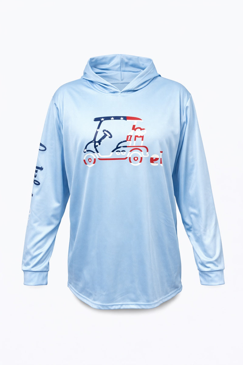Baby Blue USA Lightweight Hoodie