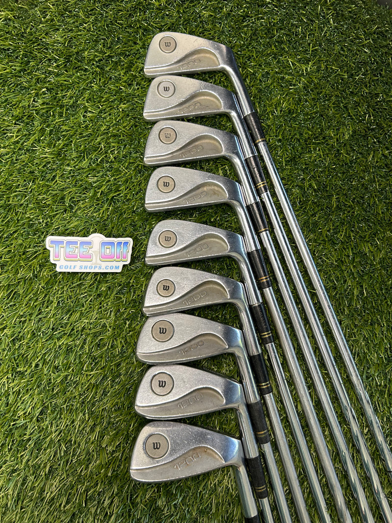 Wilson 1200 Irons Set 2-PW Steel Stiff Flex Original Grips RH