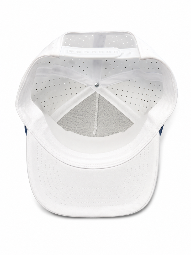 Cali Golf Snapback Cap by OEMxGolf White/Navy