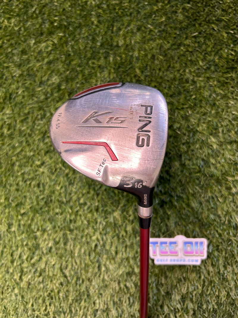 Ping K15 SF Tec 3W 16 Loft TFC Regular Flex Karma Grip RH