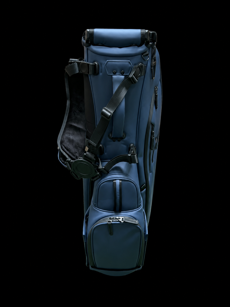 Indigo Axis 2.0 Vegan Leather 6-Way Golf Carry Bag by OEM Golf